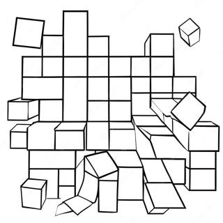 Colorful Tetris Shapes Coloring Page 68073-54702