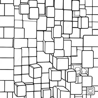 Colorful Tetris Shapes Coloring Page 68073-54703