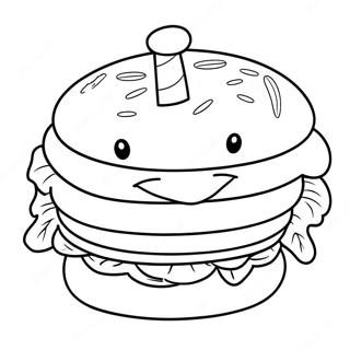 Cat Burger Coloring Pages