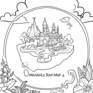 Land Of Stories Map Coloring Pages