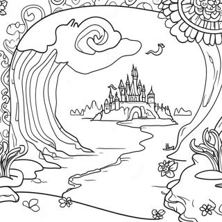 Land Of Stories Magical Map Coloring Page 68102-54735