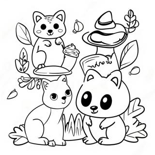 Woodland Animals Coloring Pages