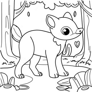 Woodland Animals Coloring Page 68112-54730