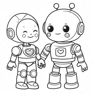 Girl Robot Coloring Pages