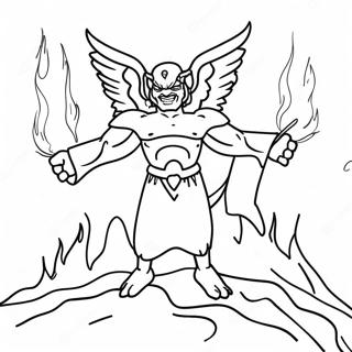 Hellfire And Brimstone Coloring Page 68162-54772