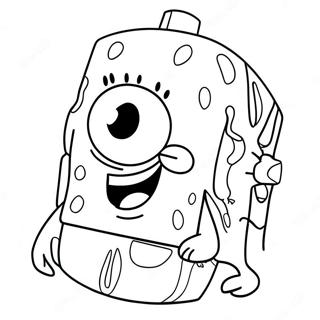 Spongebob Face Coloring Page 68172-54779