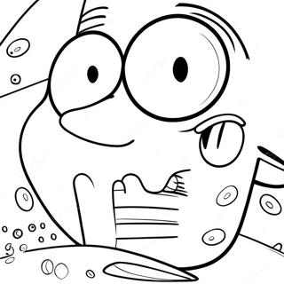 Spongebob Face Coloring Page 68172-54780