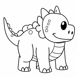 Dino Piggy Roblox Coloring Page 68192-54803