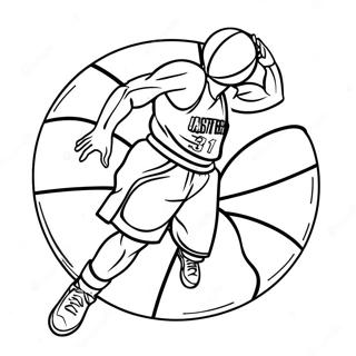 Logo Nba Coloring Pages