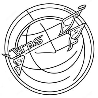 Nba Logo Coloring Page 6821-5603