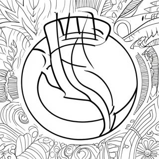 Nba Logo Coloring Page 6821-5604