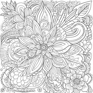 Intricate Floral Patterns Coloring Page 68233-54831