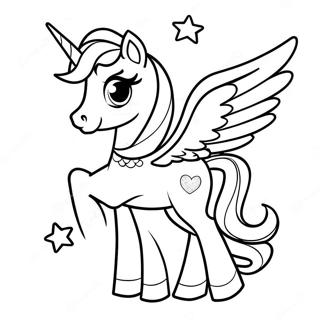 Beautiful Princess Cadance With Sparkling Wings Coloring Page 68273-54862