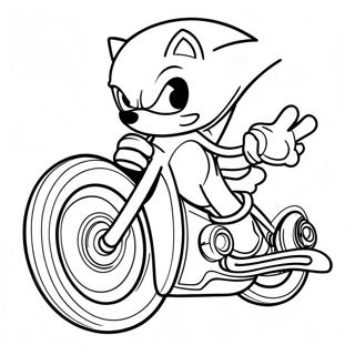 Sonic Riders Coloring Pages