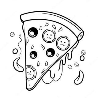 Delicious Pizza Hut Slice Coloring Page 68293-54881