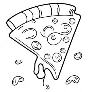 Delicious Pizza Hut Slice Coloring Page 68293-54882