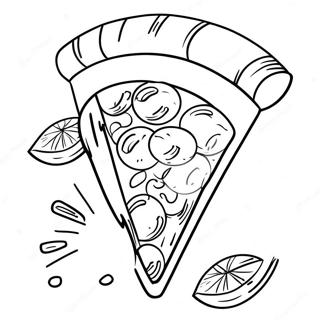 Delicious Pizza Hut Slice Coloring Page 68293-54883