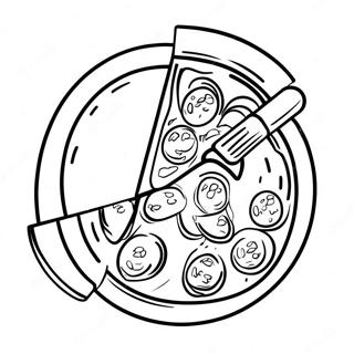 Delicious Pizza Hut Slice Coloring Page 68293-54884