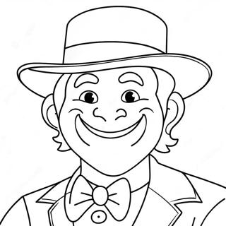 Funny Joker With A Big Smile Coloring Page 682-551