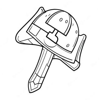 Minecraft Shovel Coloring Page 68312-54896