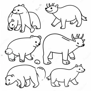 Arctic Animals Coloring Page 68322-54902