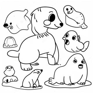 Arctic Animals Coloring Page 68322-54904