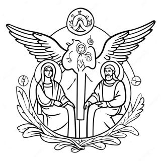 Holy Trinity Coloring Page 68332-54911