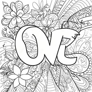 Love Word Coloring Page 68352-54923