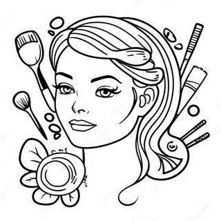 Cosmetology Coloring Pages