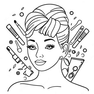 Cosmetology Coloring Page 68372-54938