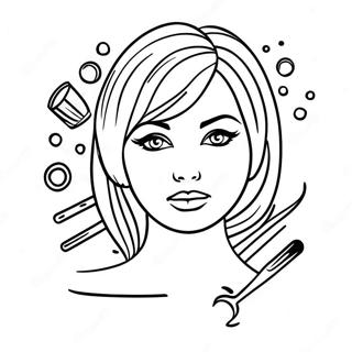 Cosmetology Coloring Page 68372-54940