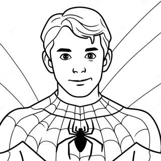 Spiderman Tom Holland Coloring Pages