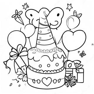 Happy 13th Birthday Coloring Pages