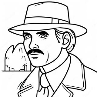 Mysterious Detective Coloring Page 68423-54990