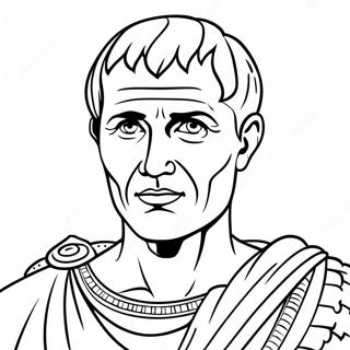 Julius Caesar Portrait Coloring Page 68432-54987