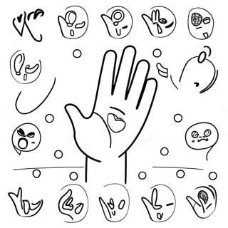 Sign Language Coloring Pages