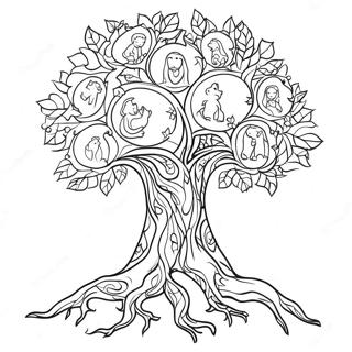 Jesse Tree Coloring Page 68472-55023