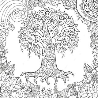 Colorful Jesse Tree Ornament Coloring Page 68473-55025