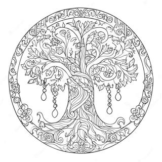 Colorful Jesse Tree Ornament Coloring Page 68473-55026