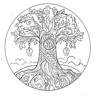 Colorful Jesse Tree Ornament Coloring Page 68473-55028