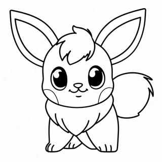 Eevee Christmas Coloring Page 68482-55030