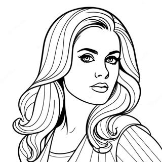 Lana Del Rey Coloring Page 68522-55066