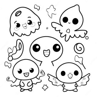 Cute Spookiz Characters Coloring Page 68533-55072