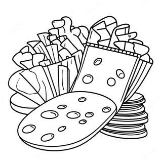 Chips Coloring Pages