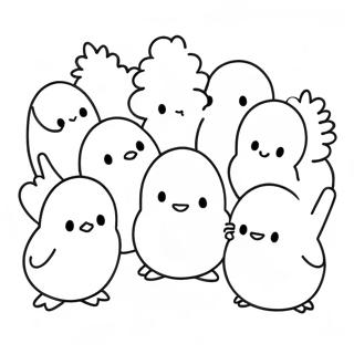 Peeps Outline Coloring Pages