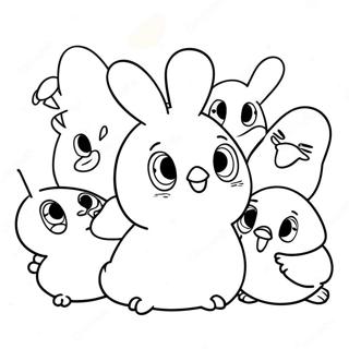 Peeps Outline Coloring Page 68592-55119