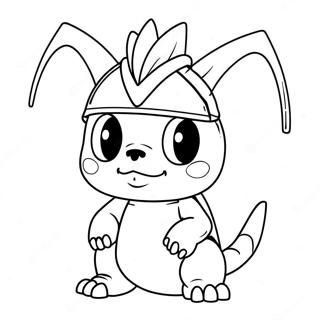 Cubone Wearing A Skull Helmet Coloring Page 68603-55136