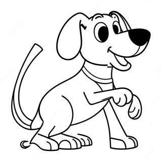 Playful Slinky Dog In Motion Coloring Page 68613-55137