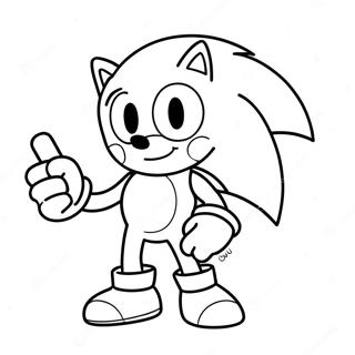 Sonic Among Us Character Coloring Page 68642-55155