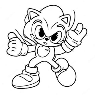 Sonic Among Us Crewmate In Action Coloring Page 68643-55165